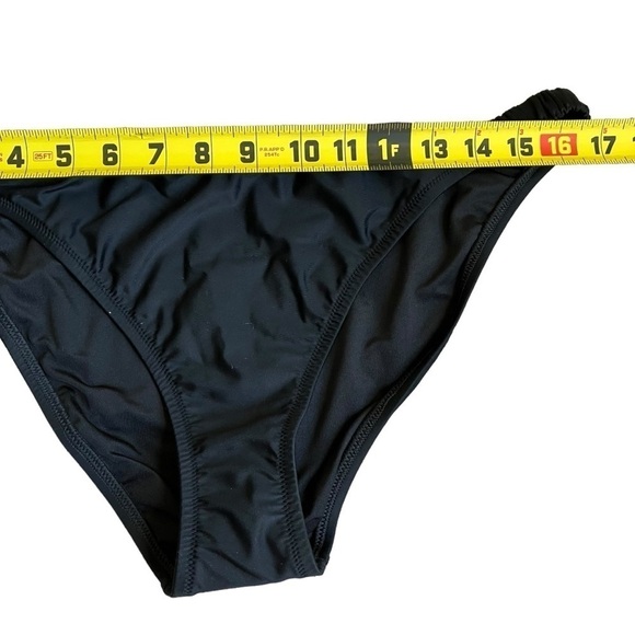 NWT J. Crew Scrunchie Strap Full-coverage Bikini Bottom Black Sz XL - Picture 9 of 13